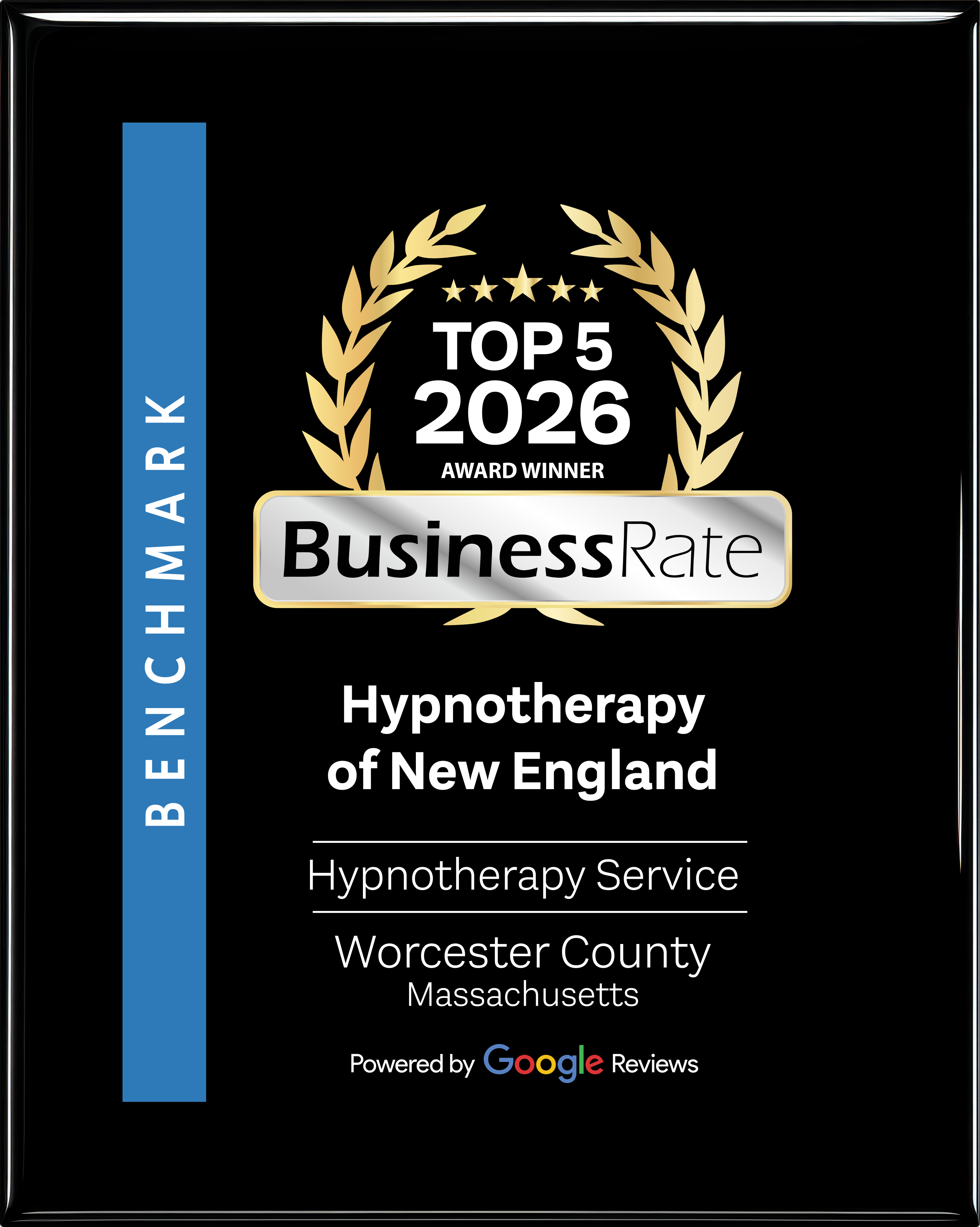 Hypnotherapy of New England award and certification